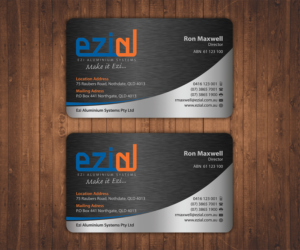 Diseño de Tarjeta de Presentación por Stylez Designz para Ezi Aluminium Systems Pty Ltd  | Diseño: #7527286