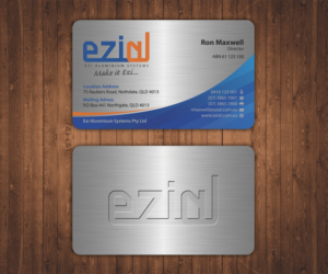 Diseño de Tarjeta de Presentación por Stylez Designz para Ezi Aluminium Systems Pty Ltd  | Diseño: #7642228