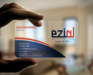 Diseño de Tarjeta de Presentación por Designing Birds para Ezi Aluminium Systems Pty Ltd  | Diseño #7430382
