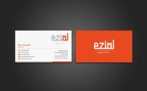 Business Card Design by chandrayaan.creative for Ezi Aluminium Systems Pty Ltd  | Design: #7444132