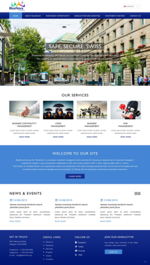 Web Design by pb for Blue Nova Advisors AG | Design: #7455295