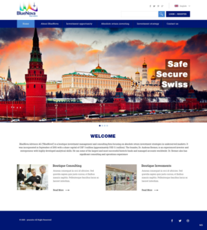 Web Design by pb for Blue Nova Advisors AG | Design: #7460615