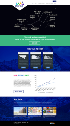 Web Design by Bright Star for Blue Nova Advisors AG | Design #7482082