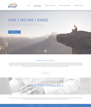 Web Design by dii for Blue Nova Advisors AG | Design: #7457737