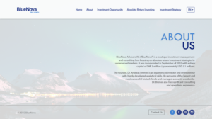 Web Design by dii for Blue Nova Advisors AG | Design: #7488839