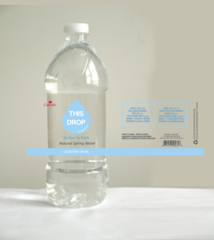 Natural Spring Water Label Design | Design Emballage par maricreatives