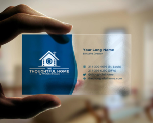 Business Card Design by INDIAN_Ashok for The Thoughtful Home by JWhitaker Designs | Design: #7435353