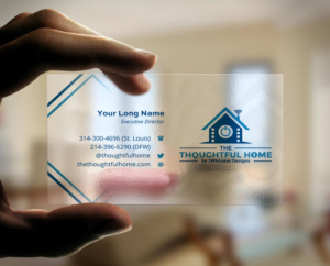 Business Card Design by INDIAN_Ashok for The Thoughtful Home by JWhitaker Designs | Design: #7435359