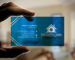 Business Card Design by INDIAN_Ashok for The Thoughtful Home by JWhitaker Designs | Design: #7435361