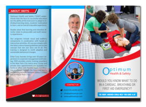 Diseño de Flyer por debdesign para Optimum Health and Safety | Diseño: #7487676