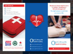 Diseño de Flyer por Rick Miller para Optimum Health and Safety | Diseño: #7506670