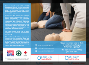 Diseño de Flyer por Rick Miller para Optimum Health and Safety | Diseño: #7507078