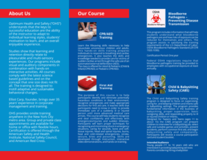 Diseño de Flyer por barinix para Optimum Health and Safety | Diseño: #7489986