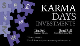 Visitenkarten-Design von Amy Dawson - Design für Karma Daya Investments | Design #1885755