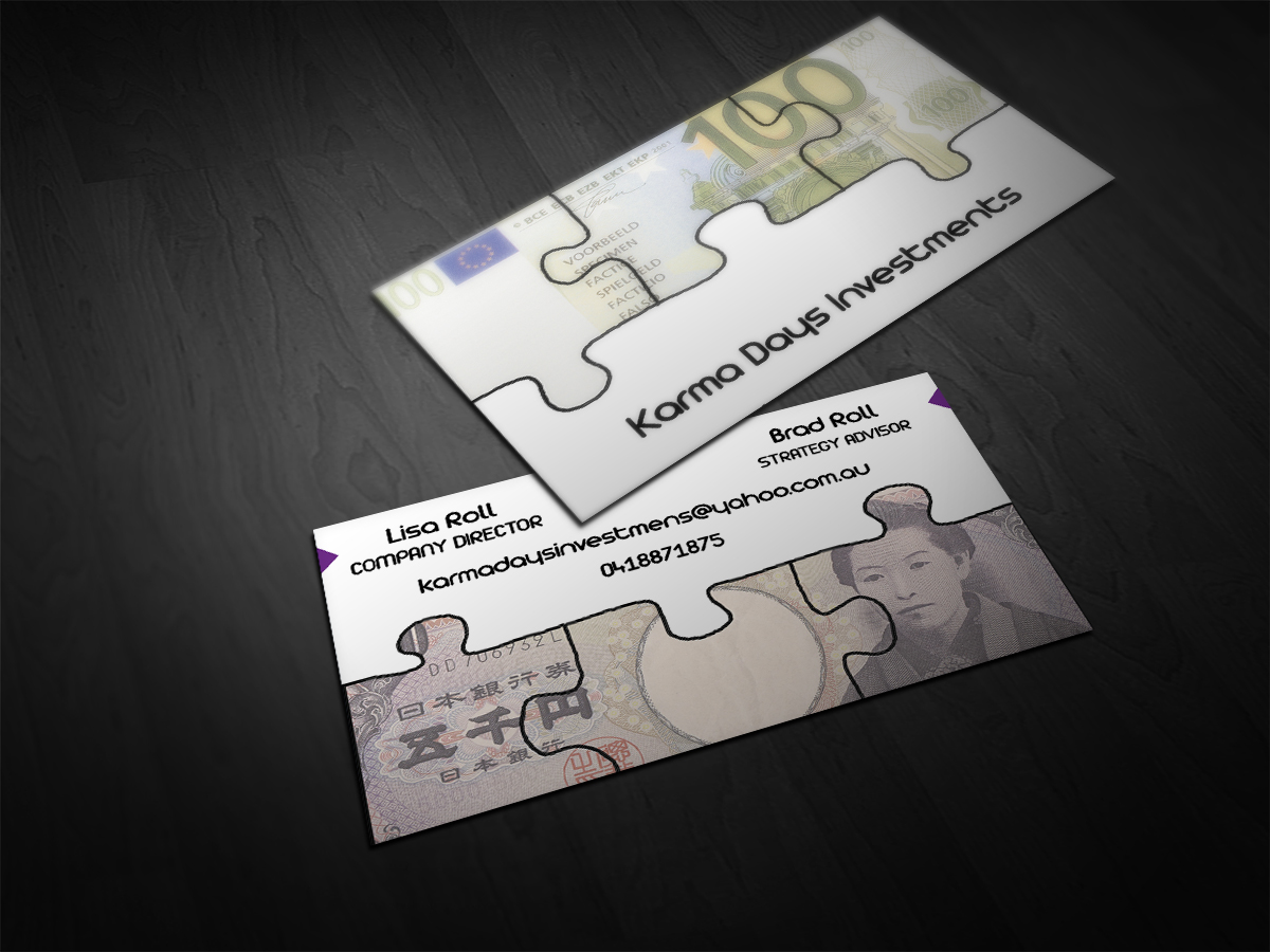 Business Card Design by Cyanide Design for Karma Daya Investments | Design #1876991