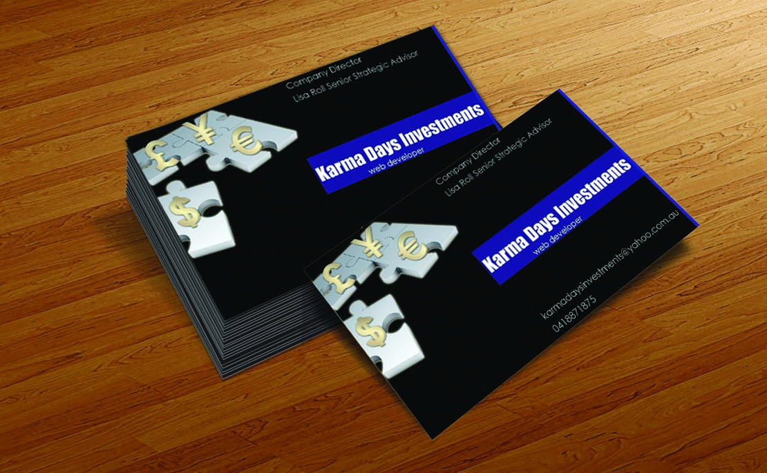 Design de Carte de Visite par Ali Amir pour Karma Daya Investments | Design #1880377