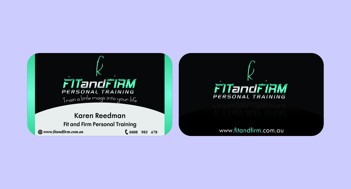 Business Card Design by Timely Art & Design for Fit and Firm Personal Training | Design #1888393