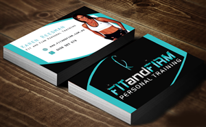Design de Carte de Visite par Harshan pour Fit and Firm Personal Training | Design : #1921611