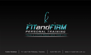 Design de Carte de Visite par Jun Kai pour Fit and Firm Personal Training | Design : #1890890