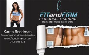 Business Card Design by Akaram Advertising for Fit and Firm Personal Training | Design: #1929398