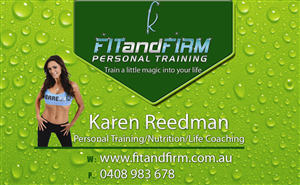 Business Card Design by Akaram Advertising for Fit and Firm Personal Training | Design: #1936001