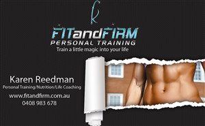 Business Card Design by Akaram Advertising for Fit and Firm Personal Training | Design: #1936234