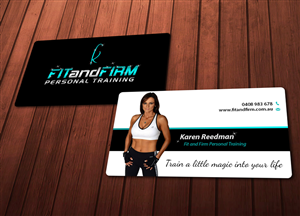Design de Carte de Visite par Chere pour Fit and Firm Personal Training | Design : #1926998