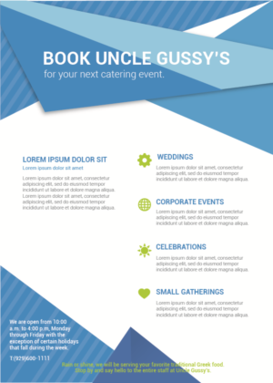 Flyer Design by Logo Xtudio for Uncle Gussys | Design: #7493118