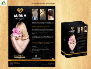 Flyer Design by AditiArts for Aurum Hairstylists | Design #7496014