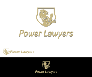 POWER LAWYERS and companion logo POWER LAW FIRMS | Logo Design by CoffeeBreak88
