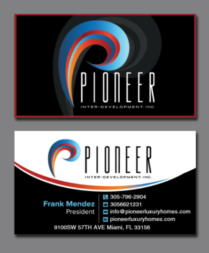 Business Card Design by Pixi Dust for Pioneer Inter-Development, Inc.  | Design: #7440804