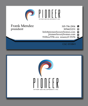 Business Card Design by Lanka Ama for Pioneer Inter-Development, Inc.  | Design: #7440824