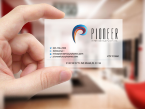 Business Card Design by Creations Box 2015 for Pioneer Inter-Development, Inc.  | Design: #7445603