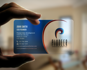 Business Card Design by chandrayaan.creative for Pioneer Inter-Development, Inc.  | Design: #7444307