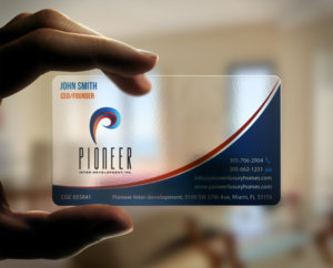 Business Card Design by chandrayaan.creative for Pioneer Inter-Development, Inc.  | Design: #7444309