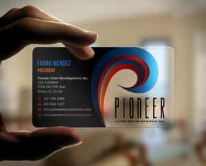 Diseño de Tarjeta de Presentación por chandrayaan.creative para Pioneer Inter-Development, Inc.  | Diseño: #7469662