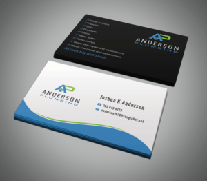 Business Card Design by Riz' for Anderson Plumbing | Design #7459418