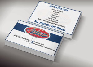 Diseño de Tarjeta de Presentación por Lanka Ama para Anderson Plumbing | Diseño: #7449973