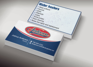 Diseño de Tarjeta de Presentación por Lanka Ama para Anderson Plumbing | Diseño: #7449975