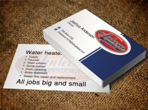 Diseño de Tarjeta de Presentación por Lanka Ama para Anderson Plumbing | Diseño: #7450056