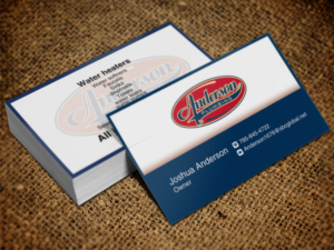 Diseño de Tarjeta de Presentación por Lanka Ama para Anderson Plumbing | Diseño: #7450061