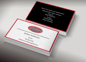 Diseño de Tarjeta de Presentación por Lanka Ama para Anderson Plumbing | Diseño: #7450074