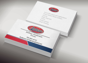 Diseño de Tarjeta de Presentación por Lanka Ama para Anderson Plumbing | Diseño: #7450082