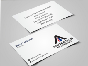 Business Card Design by szabist for Anderson Plumbing | Design: #7449949