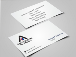 Business Card Design by szabist for Anderson Plumbing | Design: #7449953