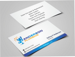 Business Card Design by szabist for Anderson Plumbing | Design: #7449955