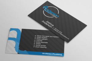 Business Card Design by DCMadrid for Anderson Plumbing | Design: #7447202