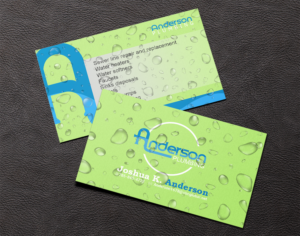 Business Card Design by DCMadrid for Anderson Plumbing | Design: #7469782
