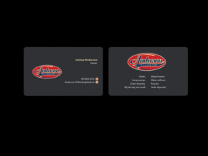Business Card Design by Creations Box 2015 for Anderson Plumbing | Design: #7455888