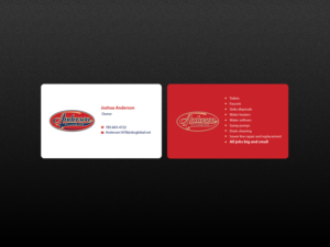 Business Card Design by Creations Box 2015 for Anderson Plumbing | Design: #7455892